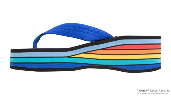 Six Layer Wedge Soft Rubber Top with EVA Filled 1 Nylon Strap