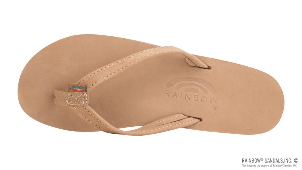 The Tropics  Single Layer Premier Leather with Colorful Mid Sole and a 1 Narrow Strap
