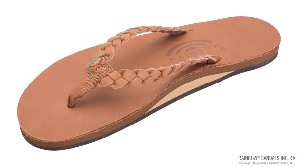 Twisted Sister Single Layer Arch Support Leather with a 3/4 Medium Double Braided Strap