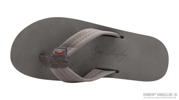Signature Series  Men's Single Layer Premier Grey Leather Lt Blue Midsole