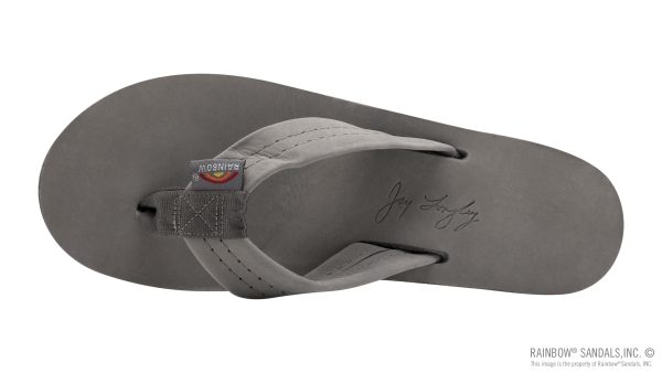Signature Series Women's Single Layer Premier Grey Leather Lt. Blue Midsole 1 Wide Strap