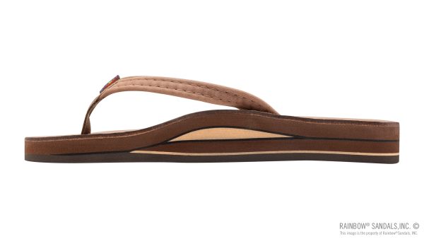 Luxury Leather  Double Layer Arch 1 Narrow Strap