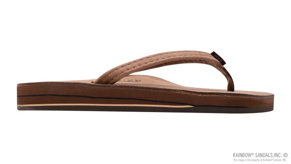 Luxury Leather  Double Layer Arch 1 Narrow Strap