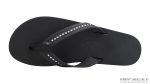 Four Layer Leather Wedge 3/4 Strap with Crystals