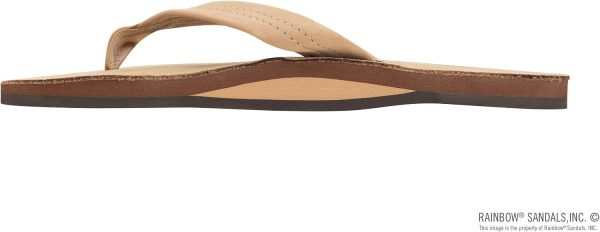 Rainbow Sandals Men's Premier Leather. Sierra Brown. Large / 9.5-15 | Single Layer Wide Strap with Arch | Sandals