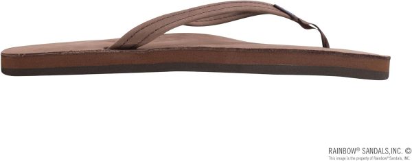 Rainbow Sandals Women's Single Layer Premier Leather Narrow Strap. Expresso. Ladies X-Large / 8.5-9.5 B(M) US | Flats