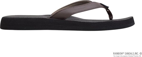 Rainbow Sandals Women's The Cottons Soft Rubber Top Sole w/Tapered Strap. Expresso. Ladies 1M US | Flats