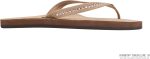 Rainbow Sandals Women's Single Layer Premier Leather w/Swarovski Crystal Narrow Strap. Sierra Brown. Ladies 19.5-15 B(M) US | Flip-Flops
