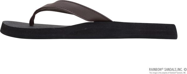 Rainbow Sandals Women's The Cottons Soft Rubber Top Sole w/Tapered Strap. Expresso. Ladies 1M US | Flats