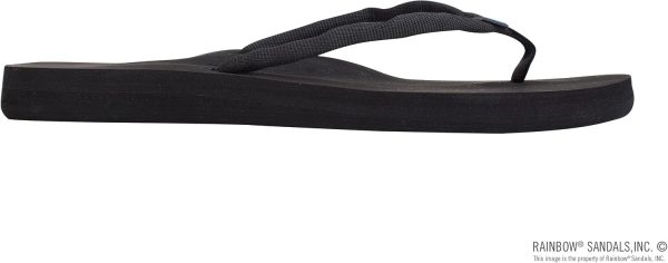 Rainbow Sandals Women's Low Cloud. Black. Ladies 7 B(M) US | Flip-Flops