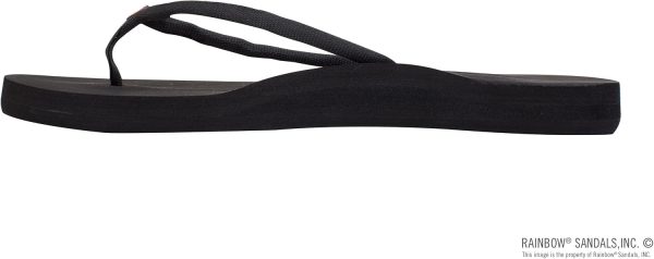 Rainbow Sandals Women's Low Cloud. Black. Ladies 7 B(M) US | Flip-Flops