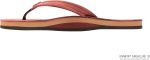 Rainbow Sandals Women's Single Layer Leather Sandal. Cognac w/Fawn Midsole. Medium / 6.5-7.5 B(M) US | Flats