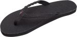 Rainbow Sandals Women's Single Layer Hemp Flirty Braidy. Black. Ladies Small / 5.5-6.5 B(M) US | Flats