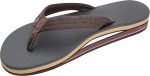 Rainbow Sandals Women's Double Layer Soft Top 1VA Rubber Filled w/Nylon Strap. Brown. Women's Medium / 6.5-7.5 B(M) US | Sandals