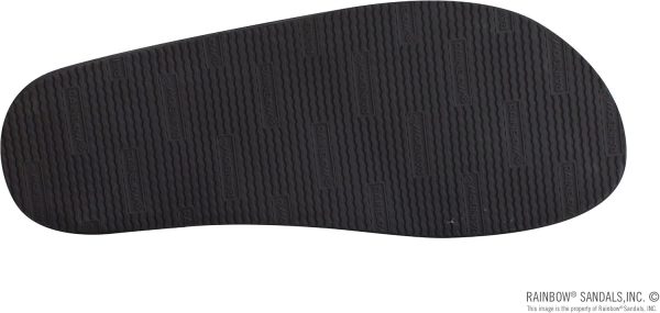 Rainbow Sandals Hemp Rasta - Single Layer Black Hemp with Rastafarian Colorded Mid Sole. Mens. Large 9.5-15 D(M) US | Sandals