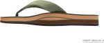Rainbow Sandals Women's Double Layer Leather Sandal. Forest Green w/Fawn Midsole. Ladies 19.5-15 B(M) US | Sandals