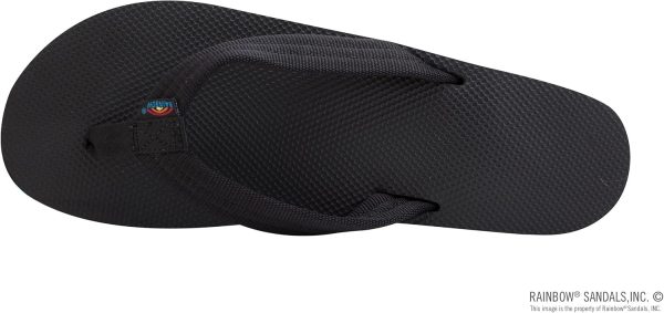 Rainbow Sandals Women's Six Layer Wedge Rubber 1VA Filled Nylon Strap. Rainbow/Black. Ladies Small / 5.5-6.5 B(M) US | Platforms & Wedges