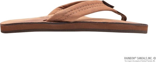 Rainbow Sandals Ladies Luxury Leather - Single Layer Arch Support. Nogalas Wood. Ladies size 1| Sandals