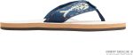 Rainbow Sandals Men's Single Layer Hemp w/Fish Strap. Natural/Gold Fish/Navy. Men's Large / 9.5-15 D(M) US | Sandals