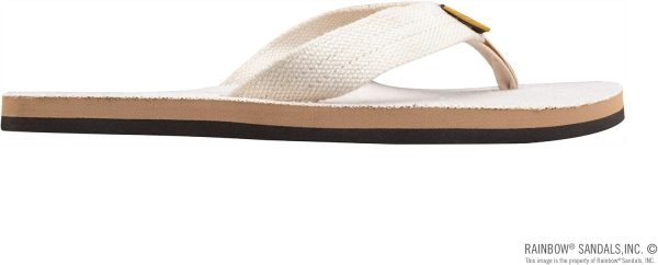 Rainbow Sandals Men's Hemp Single Layer Natural Size X-Large (11 | Sandals