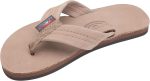 Rainbow Sandals Kid's Single Layer Premier Leather. Dark Brown. 4-5 B(M) US | Sandals