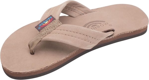 Rainbow Sandals Kid's Single Layer Premier Leather. Dark Brown. 4-5 B(M) US | Sandals
