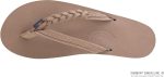 Rainbow Sandals Women's Flirty Braidy. Dark Brown. Medium / 6.5-7.5 | Premier Leather w/Single Braided Strap | Flats