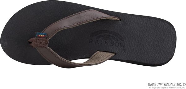 Rainbow Sandals Women's The Cottons Soft Rubber Top Sole w/Tapered Strap. Expresso. Ladies 1M US | Flats