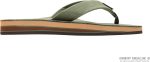 Rainbow Sandals Men's Double Layer Leather Sandal. Forest Green w/Fawn Midsole. Small / 7.5-8.5 B(M) US | Sandals