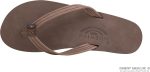 Rainbow Sandals Women's Single Layer Premier Leather Narrow Strap. Expresso. Ladies X-Large / 8.5-9.5 B(M) US | Flats