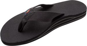 Rainbow Sandals Men's Double Layer Arch Hemp. Black. Men's Medium / 8.5-9.5 D(M) US | Sandals