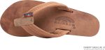 Rainbow Sandals Ladies Luxury Leather - Single Layer Arch Support. Nogalas Wood. Ladies size 1| Sandals