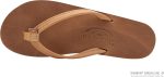 Rainbow Sandals Womens Luxury Leather - Double Layer Arch Support with 1arrow Straps. Buckskin. Womens size M / 6.5-7.5 | Sandals