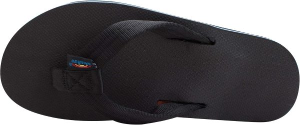 Rainbow Sandals Men's Single Layer Soft Top 1VA Rubber Filled Nylon Strap (Men's Large / 9.5-15 D(M) US. Limited Edition) | Sandals