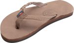 Rainbow Sandals Kid's Single Layer Premier Leather Flirty Braidy. Dark Brown. Kid's 11B(M) US | Sandals