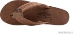 Rainbow Sandals Ladies Luxury Leather - Double Layer Arch Support with 1trap. Nogales Wood. Ladies size S / 5.5-6.5 | Flip-Flops