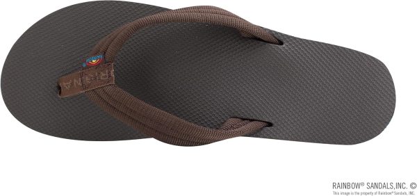 Rainbow Sandals Women's Double Layer Soft Top 1VA Rubber Filled w/Nylon Strap. Brown. Women's Medium / 6.5-7.5 B(M) US | Sandals