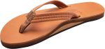 Rainbow Sandals Ladies Luxury Leather - Single Layer Arch Support with a  3/4edium Strap Tahitan Tan. Ladies size M / 6.5-7.5 | Flats