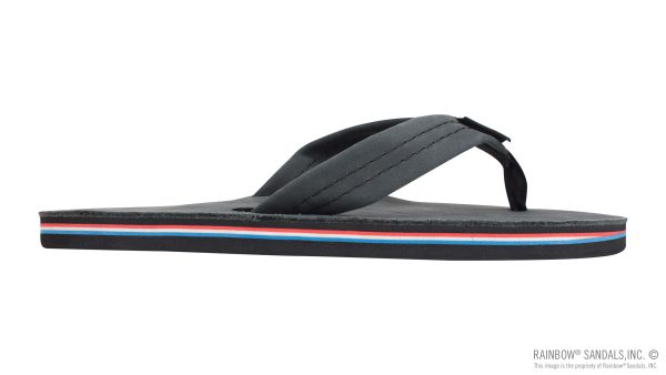 The Americana  Men's Single layer Premier Leather Red White & Blue Mid Sole