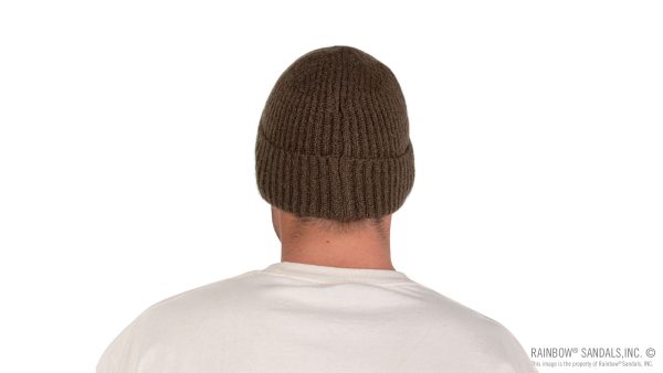 Marled Knit Beanie with Original Rainbow Woven Label