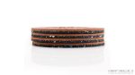 Coaster 4 pack  Rust  Leather