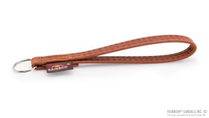 Leather Keychain Loop  Rust
