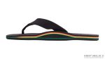 The Rastafarian Single Layer Black Hemp with Rasta Mid Sole
