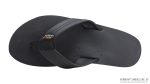 The Rastafarian  Single Layer Classic Black Leather with Rasta Mid Sole