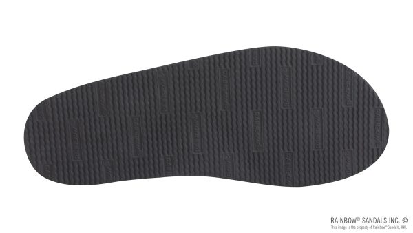 The Rastafarian  Single Layer Classic Black Leather with Rasta Mid Sole
